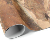 Rustige Stone Wall Structure Geology Warm Glow Cadeaupapier (Rol Hoek)