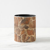 Rustige Stone Wall Structure Geology Warm Glow Mok (Midden)