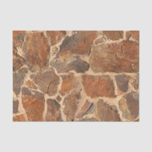 Rustige Stone Wall Structure Geology Warm Glow Tissuepapier