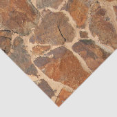 Rustige Stone Wall Structure Geology Warm Glow Tissuepapier (Detail)