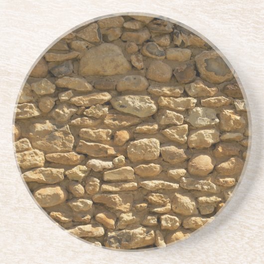 Rustige Stone Wall Zandsteen Onderzetter (Voorkant)