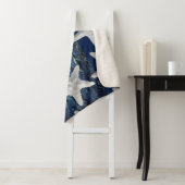 Rustige strand marine Blue Starfish Blanket Sherpa Deken (In situ)