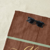 Rustige strand tropische vissenkuil groen koraalro strandlaken (In situ)