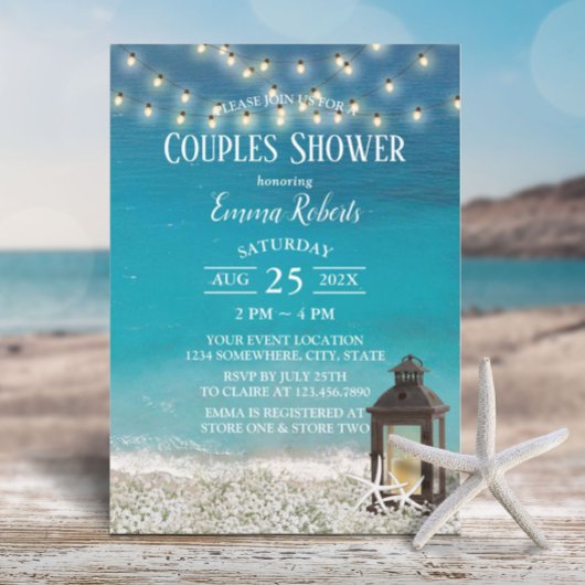 Rustige strandlantaarns snijllachten — schoeisel kaart