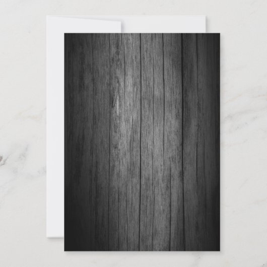 Rustige strandstralen bruiloft tropisch oerwoud kaart (Achterkant)