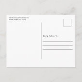 Rustige straten van het Beach Ocean Wedding String Aankondigingskaart (Achterkant)