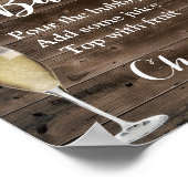 Rustige streepjesbandstreepjesbandverlichting Mimo Poster (Hoek)