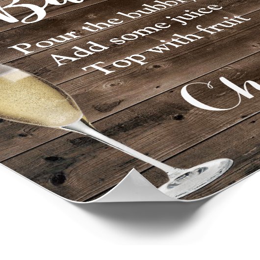 Rustige streepjesbandstreepjesbandverlichting Mimo Poster (Hoek)