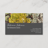 Rustige strepen met een schors, grijze rechthoekig visitekaartje (Achterkant)