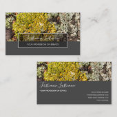 Rustige strepen met een schors, grijze rechthoekig visitekaartje (Voorkant / Achterkant)