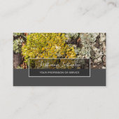 Rustige strepen met een schors, grijze rechthoekig visitekaartje (Voorkant)