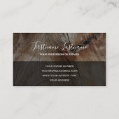 Rustige strepen met grijze rechthoekstreep met boo visitekaartje (Achterkant)