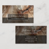 Rustige strepen met grijze rechthoekstreep met boo visitekaartje (Voorkant / Achterkant)