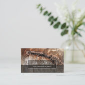 Rustige strepen met grijze rechthoekstrepen op het visitekaartje (Staand voorkant)