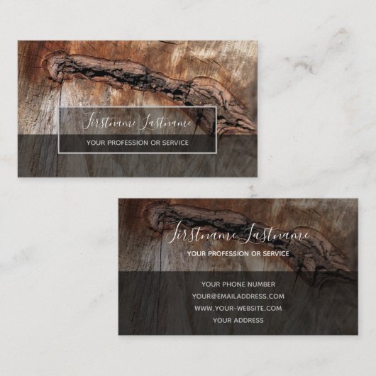 Rustige strepen met grijze rechthoekstrepen op het visitekaartje (Voorkant / Achterkant)