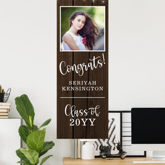 Rustige String Lights Afstuderen Verticaal Poster (Thuiskantoor)