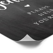 Rustige String Lights, Chalkboard, Gents Washroom Poster (Hoek)