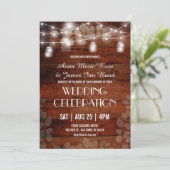 Rustige String Lights Eucalyptus Weddenschappen Kaart (Staand voorkant)