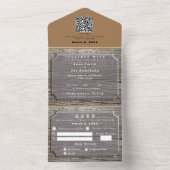 Rustige structuur met RSVP All In One Uitnodiging (Binnen)