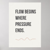 Rustige studio decoratie. Minimaal creatieve quote Poster (Voorkant)