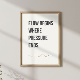 Rustige studio decoratie. Minimaal creatieve quote Poster