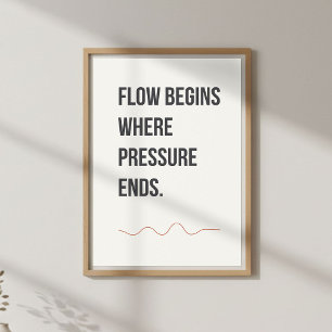 Rustige studio decoratie. Minimaal creatieve quote Poster
