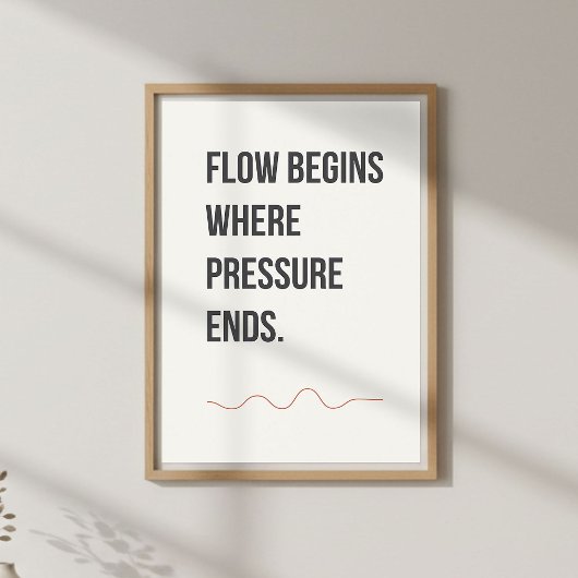 Rustige studio decoratie. Minimaal creatieve quote Poster