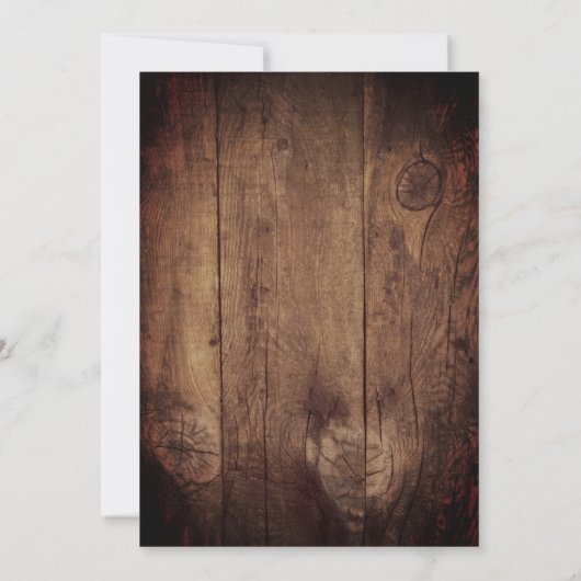 Rustige Succulents Barn Wood Wedding Save the Date Kaart (Achterkant)