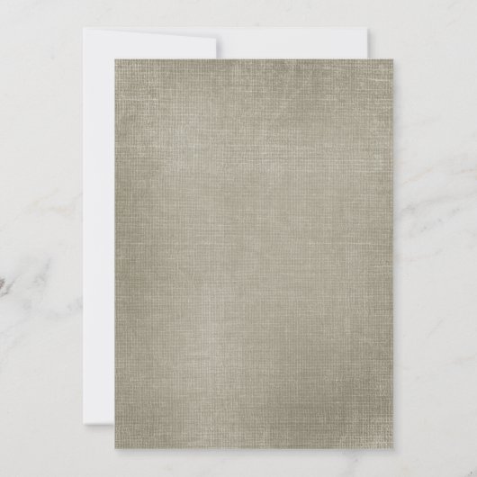 Rustige Succulents Brown Swirls Wedding Kaart (Achterkant)