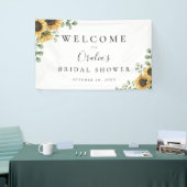 Rustige Sunflower Eucalyptus Event Spandoek (Beurs)