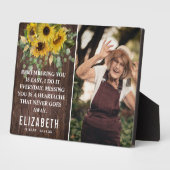 Rustige Sunflower Memorial | Familie Foto Keepomwi Fotoplaat (Zijkant)
