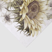 Rustige Sunflower Vase Paris Land Decoupage Tissuepapier (Detail)