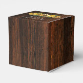 Rustige Sunflower Wedding Favor Box Bedankdoosjes (Achterkant)