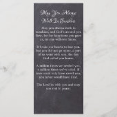 Rustige sympathie 3 Foto Funeral Prayer Book Kaart (Achterkant)