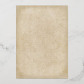 rustige tandem wereldkaart bruiloft folie inval folie uitnodiging (Achterkant)