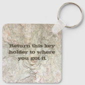 Rustige tandwielen stellen stoampunk op een gestee sleutelhanger (Achterkant)