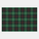 Rustige tartan-patroon van zwarte rode rode witte inpakpapier vel (Voorkant 2)