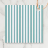 Rustige Teal Dankbaarheid Tag Bedankjes Labels (Achterkant)