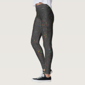Rustige tekening in het donkerdonker op jute leggings (Links)