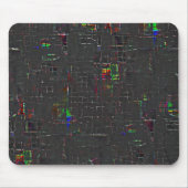 Rustige tekening in het donkerdonker op jute muismat (Voorkant)