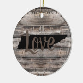 Rustige TENNESSEE LOVE in script | Keramisch Ornament (Links)