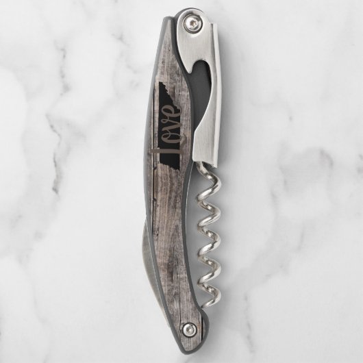 Rustige TENNESSEE LOVE in script Kurkentrekker (Achterkant)