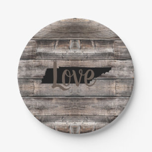 Rustige TENNESSEE LOVE in script   Papieren Bordje