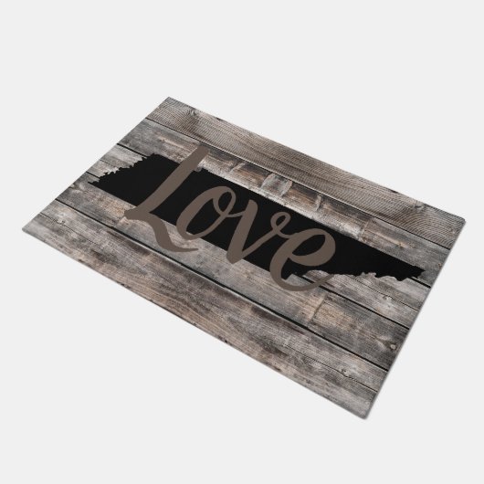 Rustige TENNESSEE LOVE in script | VLOERMAT Deurmat (Schuin)