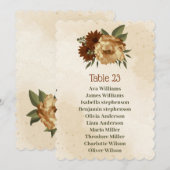 rustige terracotta florale kaart (Voorkant / Achterkant)