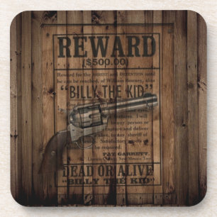 rustige texas star cowboy western land dubbel pist bier onderzetter