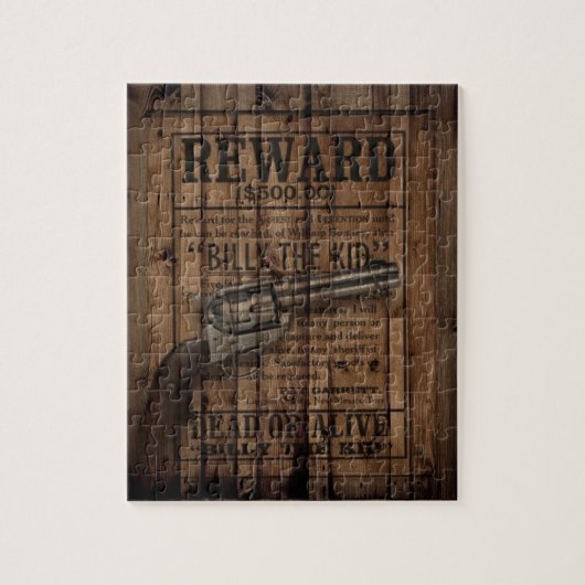 rustige texas star cowboy western land dubbel pist legpuzzel (Verticaal)