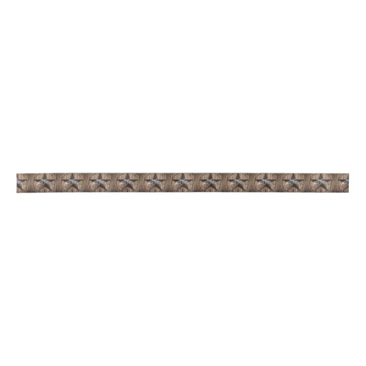 rustige texas ster cowboy westerne landpistolen satijnen lint (Voorkant)