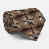 rustige texas ster cowboy westerne landpistolen stropdas (Opgerold)