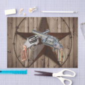 rustige texas ster cowboy westerne landpistolen tissuepapier (Craft)